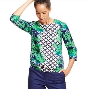 Boden Eliza Botanical Silk Blend Top